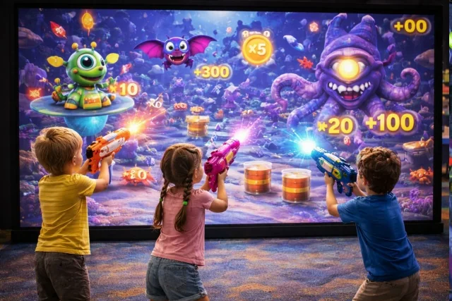 интерактивные игры 6–7 лет — меткие броски на стене