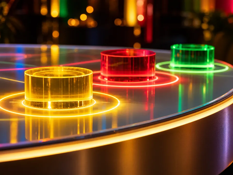 Reactable в аренду — поверхность крупно