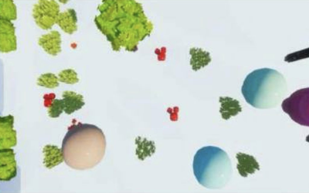 Программа для интерактивного пола: игра с шариками