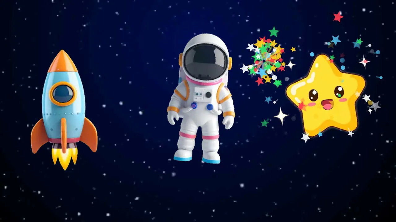 Раскраска про космос для детей 3–8 лет: ракеты оживают онлайн — заставка игры